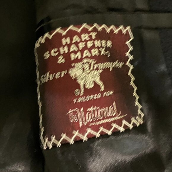Hart Schaffner & Marx Silver Trumpeter Mens Overcoat 48 100% Cashmere 3-Button - Picture 12 of 15